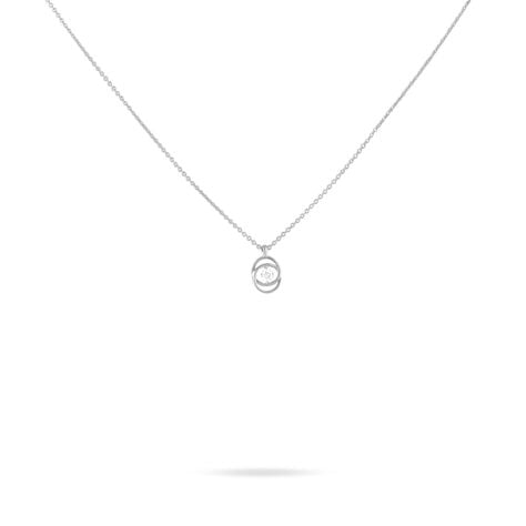 Collier Nid D'amour Or Blanc Diamant - Colliers avec pierres Femme | Marc Orian