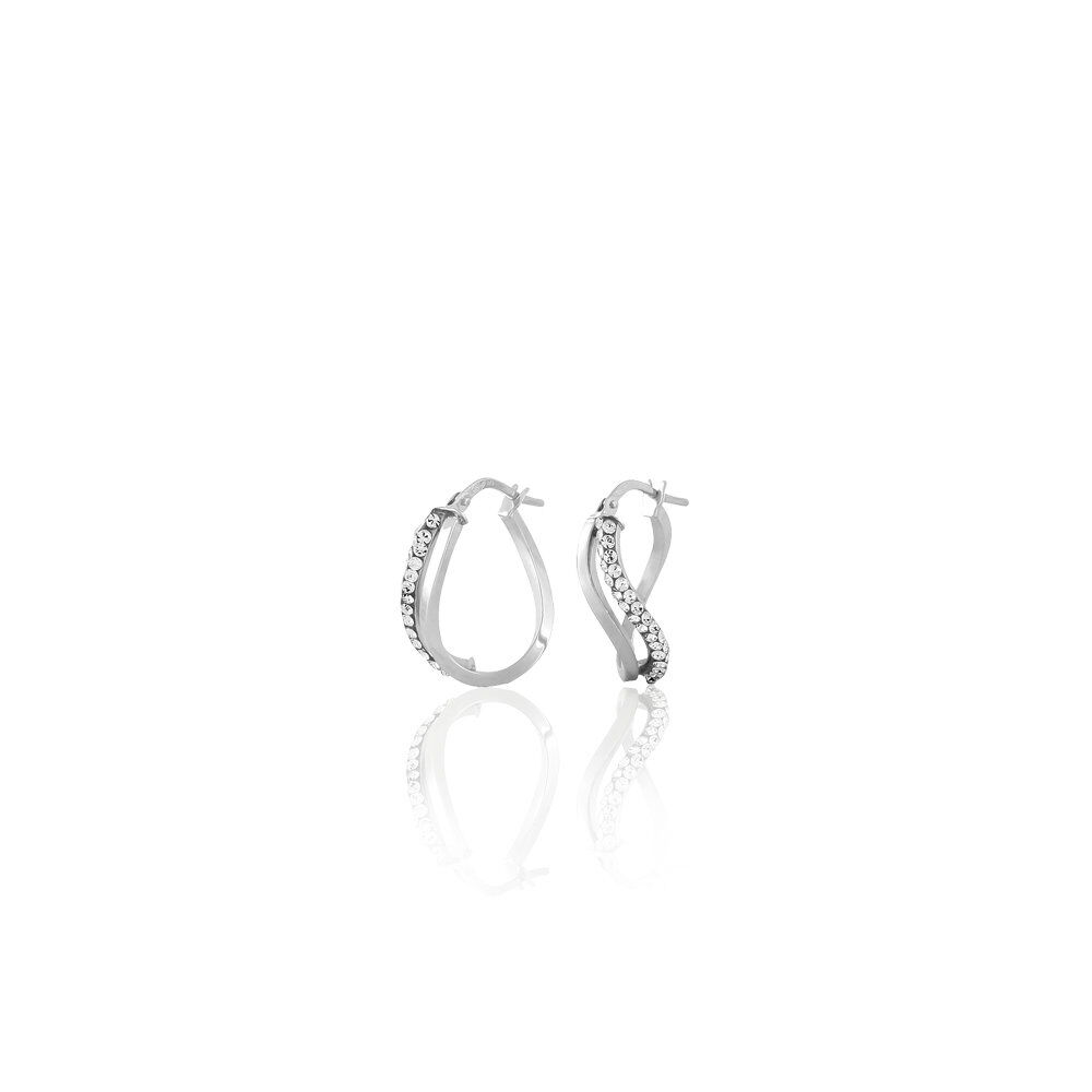 Créoles Hekate Or Blanc Strass - Créoles Femme | Marc Orian