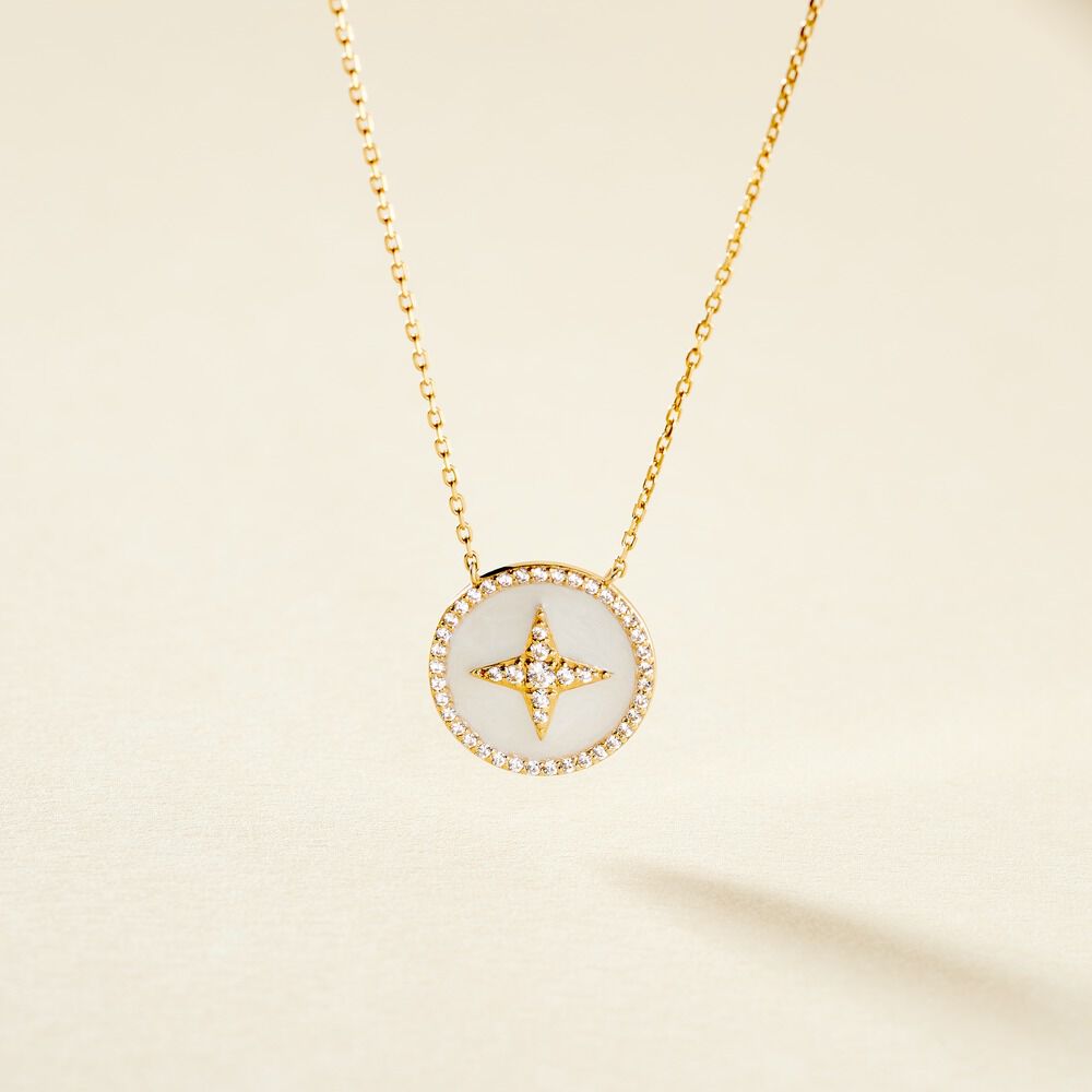 Collier Sweet Rosace Or Jaune Oxyde De Zirconium -  Femme | Marc Orian