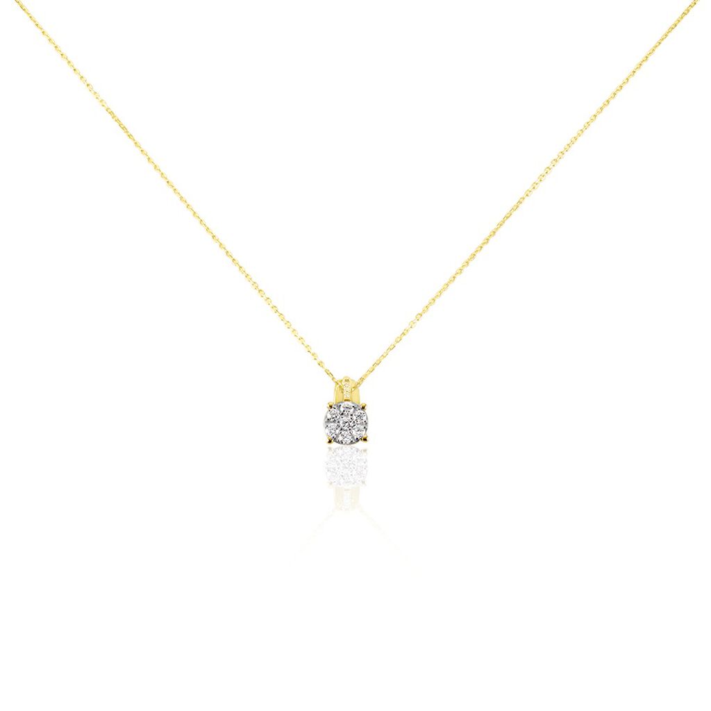 Collier Kate Or Blanc Diamant Synthétique - Colliers avec pierres Femme | Marc Orian