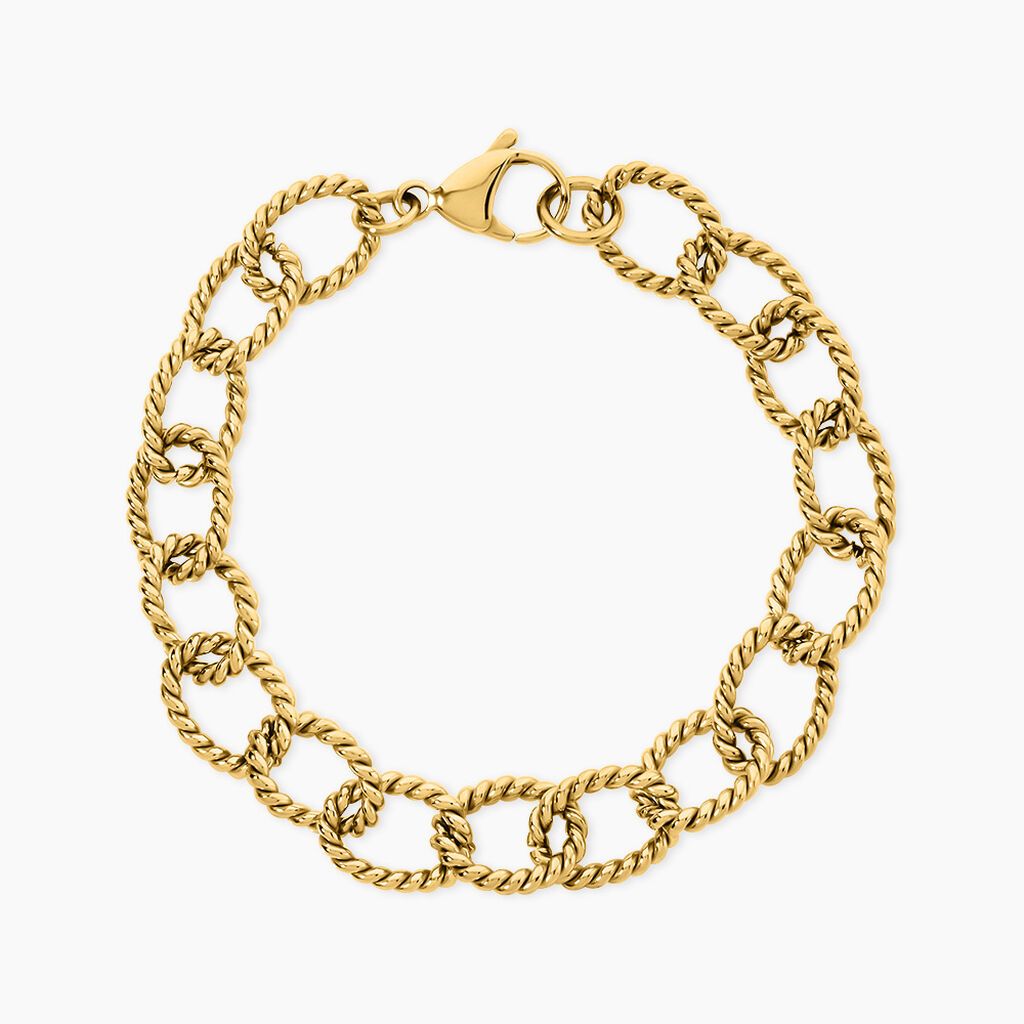 Bracelet Acier Dore Alparslan - Bracelets cha&icirc;nes Femme | Marc Orian
