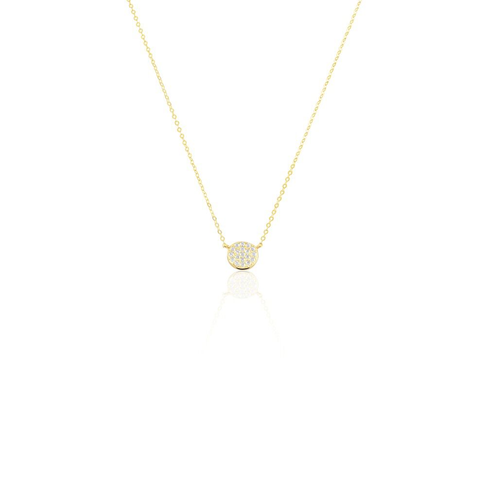 Collier Or Jaune Burak Oxyde De Zirconium - Colliers avec pierres Femme | Marc Orian