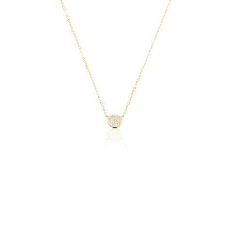 Collier Or Jaune Burak Oxyde De Zirconium - Colliers avec pierres Femme | Marc Orian