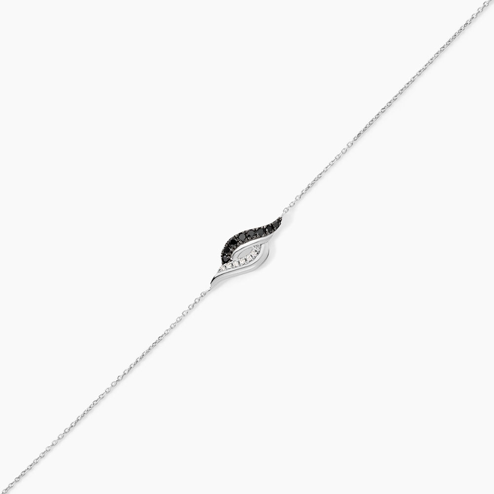 Bracelet Sculptural Or Blanc Diamant - Bracelets cha&icirc;nes Femme | Marc Orian