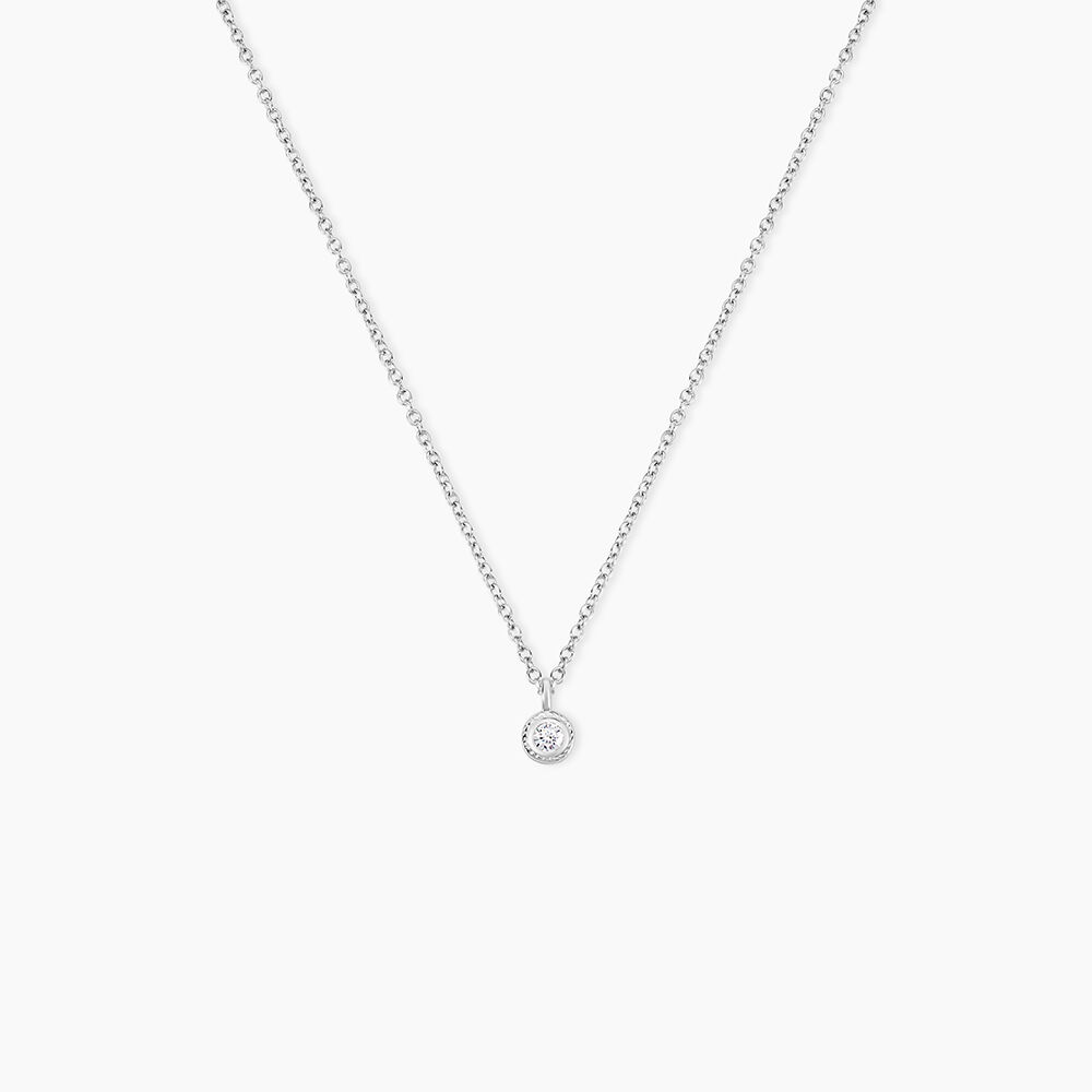 Collier Marciana Argent Blanc Oxyde De Zirconium - Colliers avec pierres Femme | Marc Orian