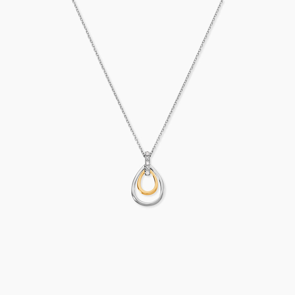 Collier Mariabella Or Bicolore Diamant Blanc - Colliers avec pierres Femme | Marc Orian