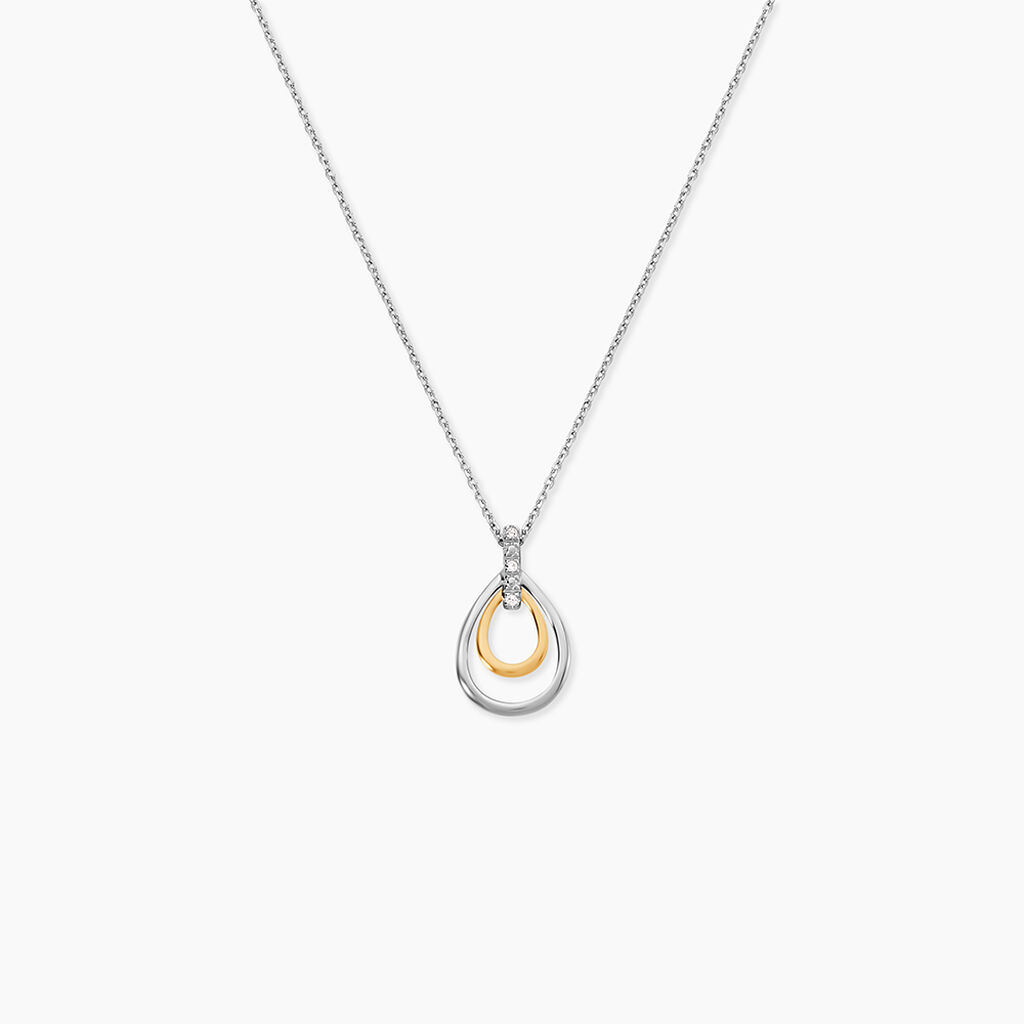 Collier Mariabella Or Bicolore Diamant Blanc - Colliers avec pierres Femme | Marc Orian