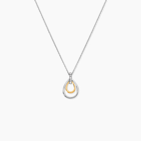 Collier Mariabella Or Bicolore Diamant Blanc - Colliers avec pierres Femme | Marc Orian