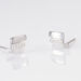 Boucles D'oreilles Puces Dolene Or Blanc Diamant - Boucles d'oreilles mariage Femme | Marc Orian