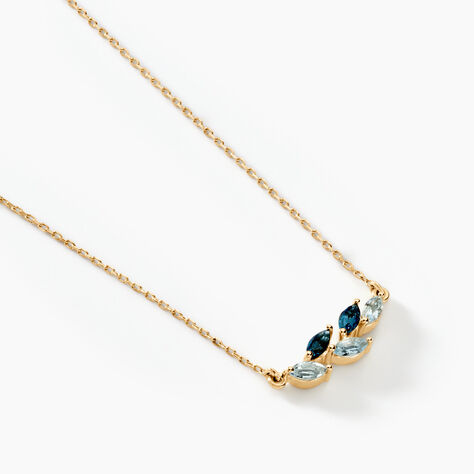 Collier Oc&eacute;an Or Jaune Topaze - Colliers avec pierres Femme | Marc Orian