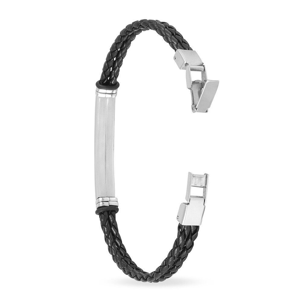 Bracelet Gaetan Acier Blanc - Bracelets cuir Homme | Marc Orian