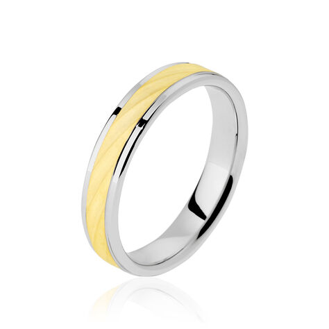 Alliance Maria-celeste Ruban Plat Or Bicolore - Alliances duo Famille | Marc Orian