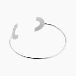 Jonc Harper Argent Blanc - Bracelets joncs Femme | Marc Orian
