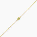 Bracelet Poem Argent Jaune P&eacute;ridot - Bracelets fantaisie Femme | Marc Orian