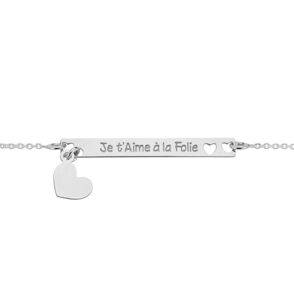 Bracelet Karelle Argent Blanc - Bracelets chaînes Femme | Marc Orian