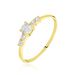Bague Solitaire Accompagné Or Jaune Antonette Oxyde De Zirconium - Solitaires Femme | Marc Orian