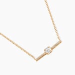Collier Fergie Plaqu&eacute; Or Jaune Oxyde De Zirconium - Colliers avec pierres Femme | Marc Orian