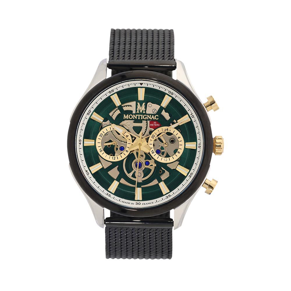Montre Montignac Round Vert - Montres étanches Homme | Marc Orian