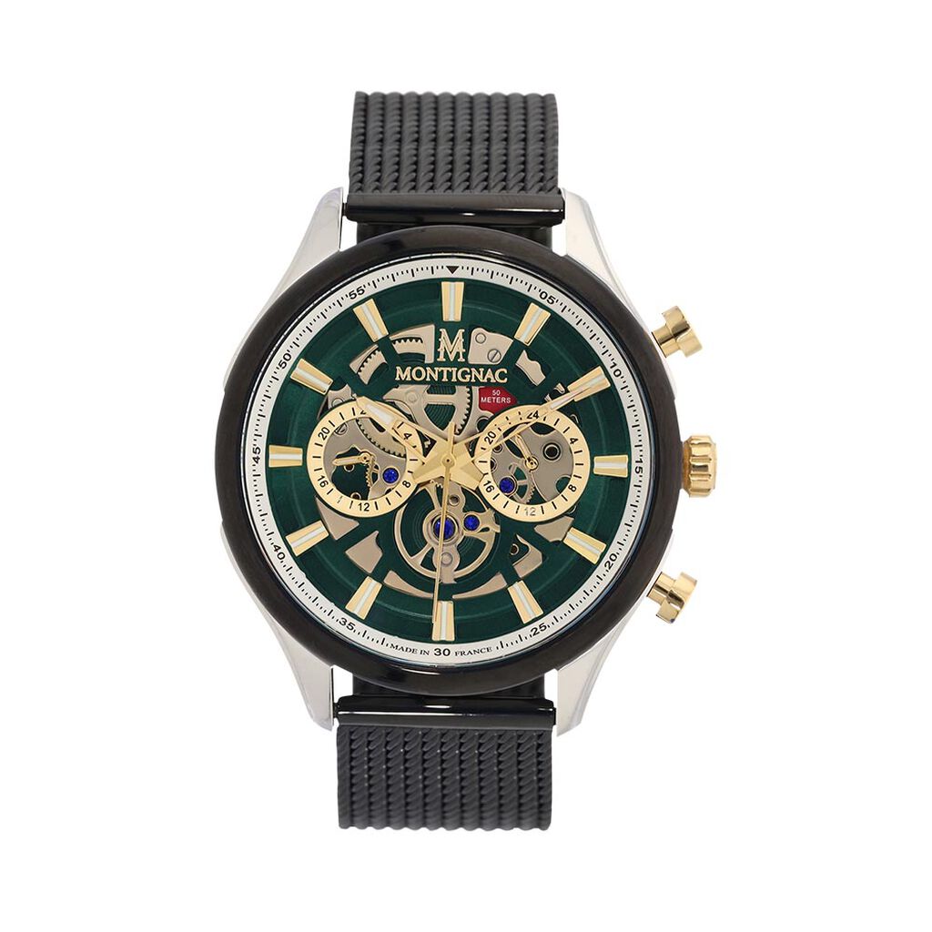 Montre Montignac Round Vert - Montres étanches Homme | Marc Orian