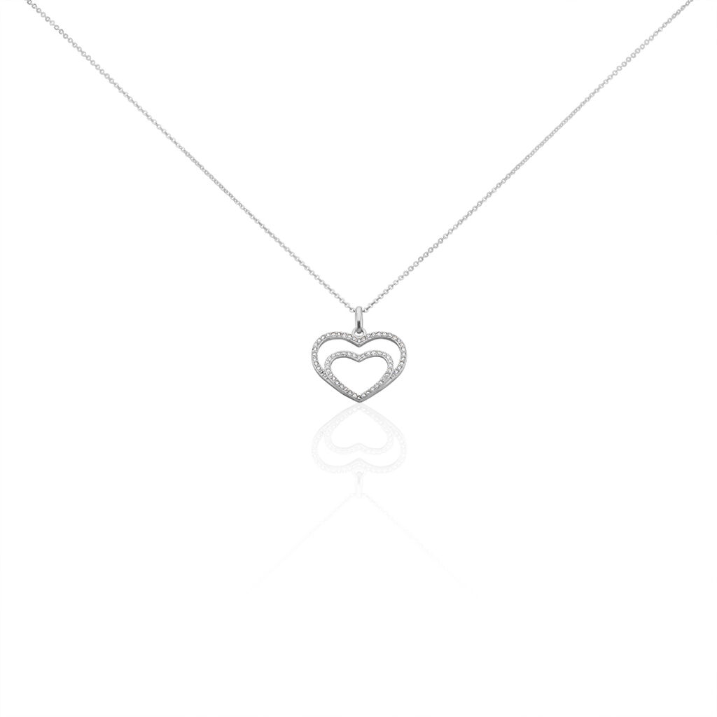 Collier Gasparde Argent Blanc Oxyde De Zirconium - Colliers avec pierres Femme | Marc Orian