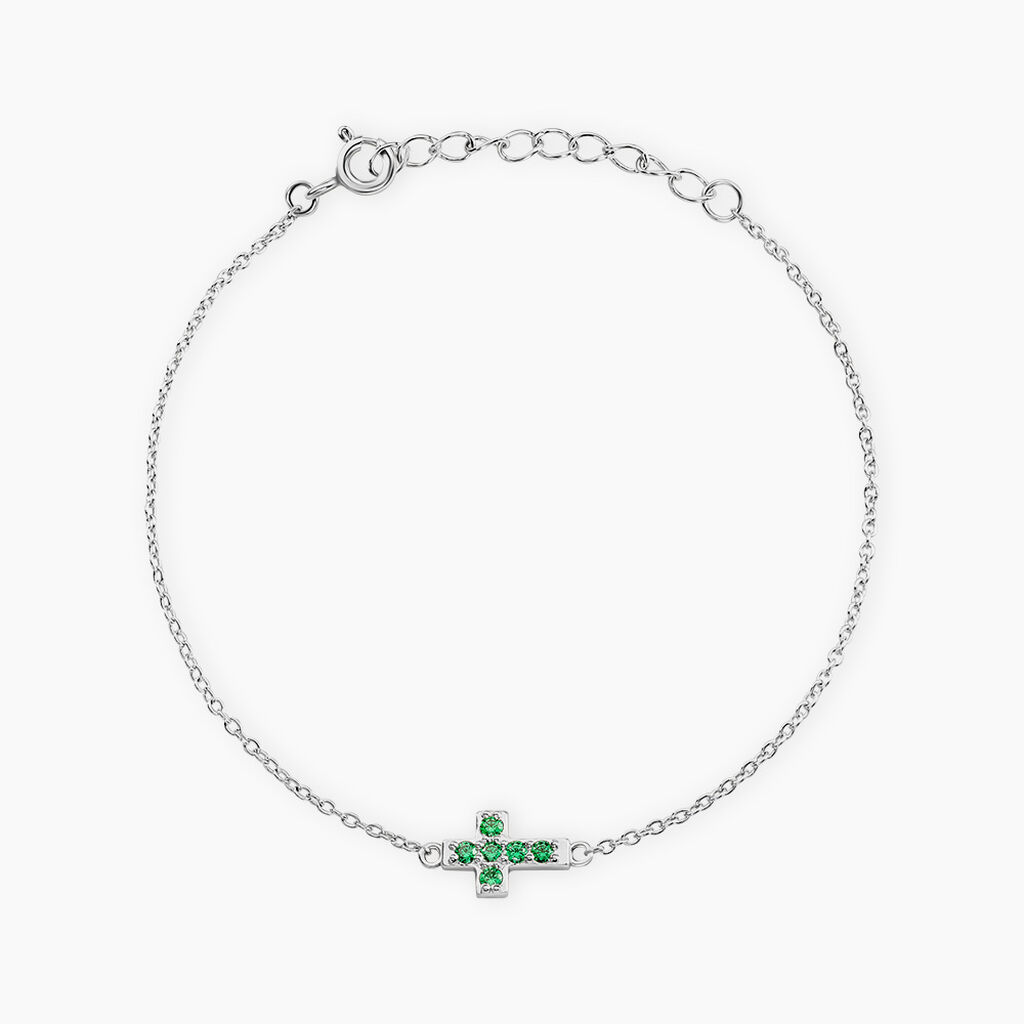Bracelet Georgie Argent Blanc Oxyde De Zirconium - Bracelets fantaisie Femme | Marc Orian