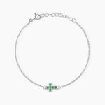 Bracelet Georgie Argent Blanc Oxyde De Zirconium - Bracelets fantaisie Femme | Marc Orian