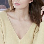 Collier Ofelia Or Blanc Diamant - Colliers solitaires Femme | Marc Orian