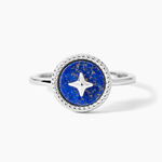 Bague Izarra Argent Blanc Lapis Lazuli - Bijoux fantaisie Femme | Marc Orian