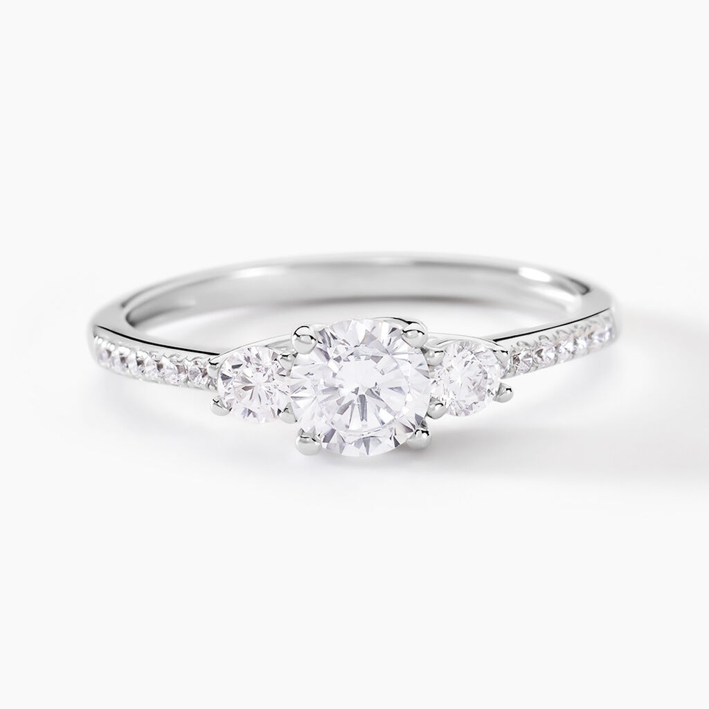 Bague Mallory Argent Blanc Oxyde De Zirconium - Bijoux fantaisie Femme | Marc Orian