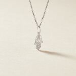 Pendentif Fatima Or Blanc - Pendentifs Famille | Marc Orian