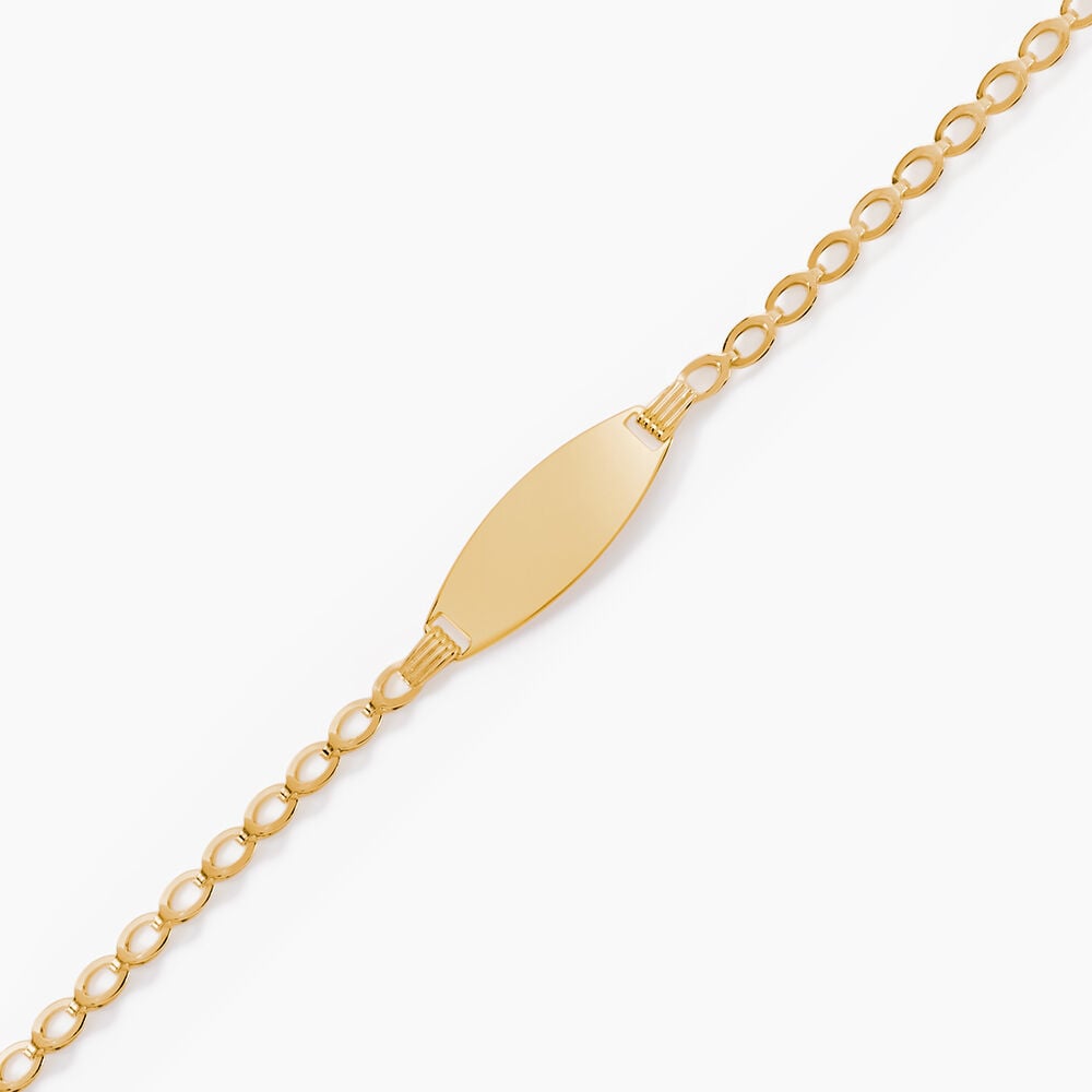 Bracelet Identit&eacute; Marcel Or Jaune - Gourmettes Enfant | Marc Orian