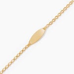 Bracelet Identit&eacute; Marcel Or Jaune - Gourmettes Enfant | Marc Orian