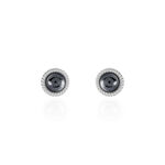 Boucles D'oreilles Puces Adelyne Argent Blanc C&eacute;ramique - Puces Femme | Marc Orian