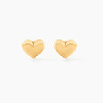 Boucles D'oreilles Puces Aricia Coeur Or Jaune - Puces Enfant | Marc Orian