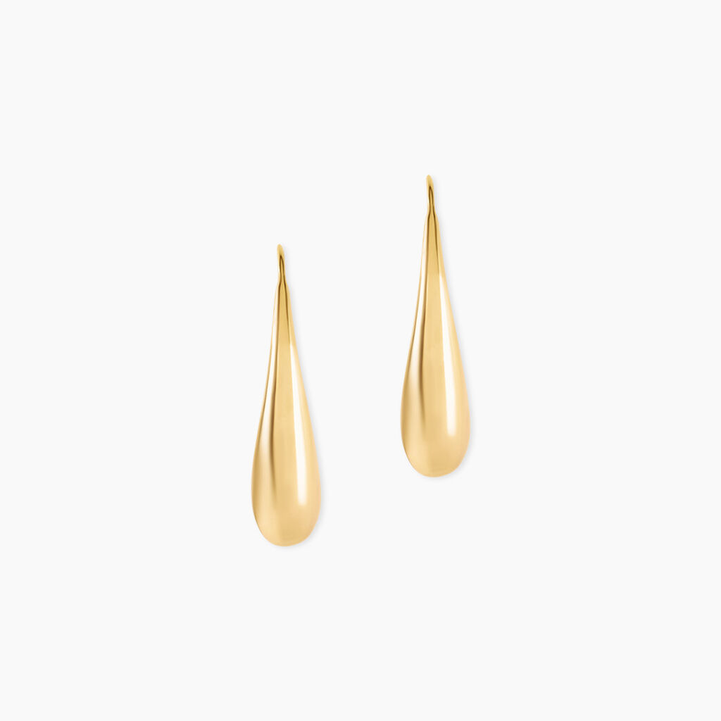 Boucles D'Oreilles Pendantes Valdemar Argent Dor&eacute; A L'Or 750/1000 - Pendantes Femme | Marc Orian