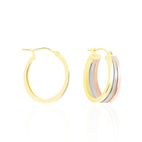 Créoles Iba Or Tricolore - Créoles Femme | Marc Orian