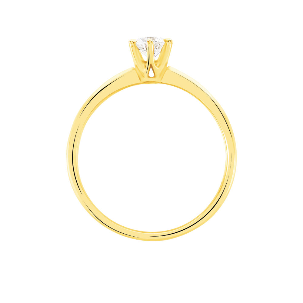 Bague Solitaire Niva Or Jaune Diamant - Solitaires Femme | Marc Orian