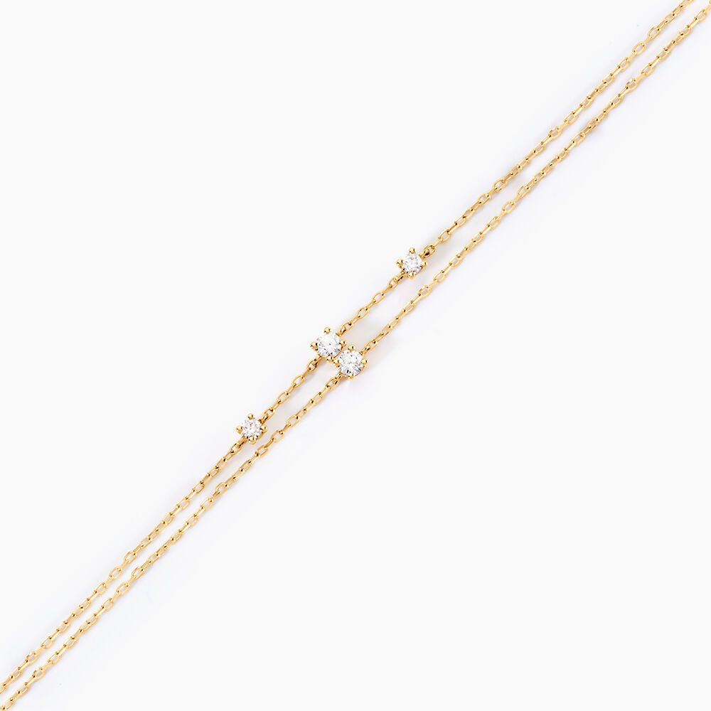 Bracelet Mordikai Or Jaune Oxyde De Zirconium - Bracelets cha&icirc;nes Femme | Marc Orian