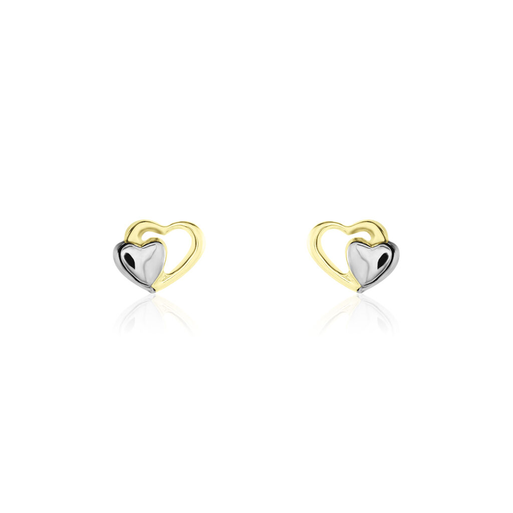 Boucles D'oreilles Puces Frantsesa Or Jaune - Puces Femme | Marc Orian