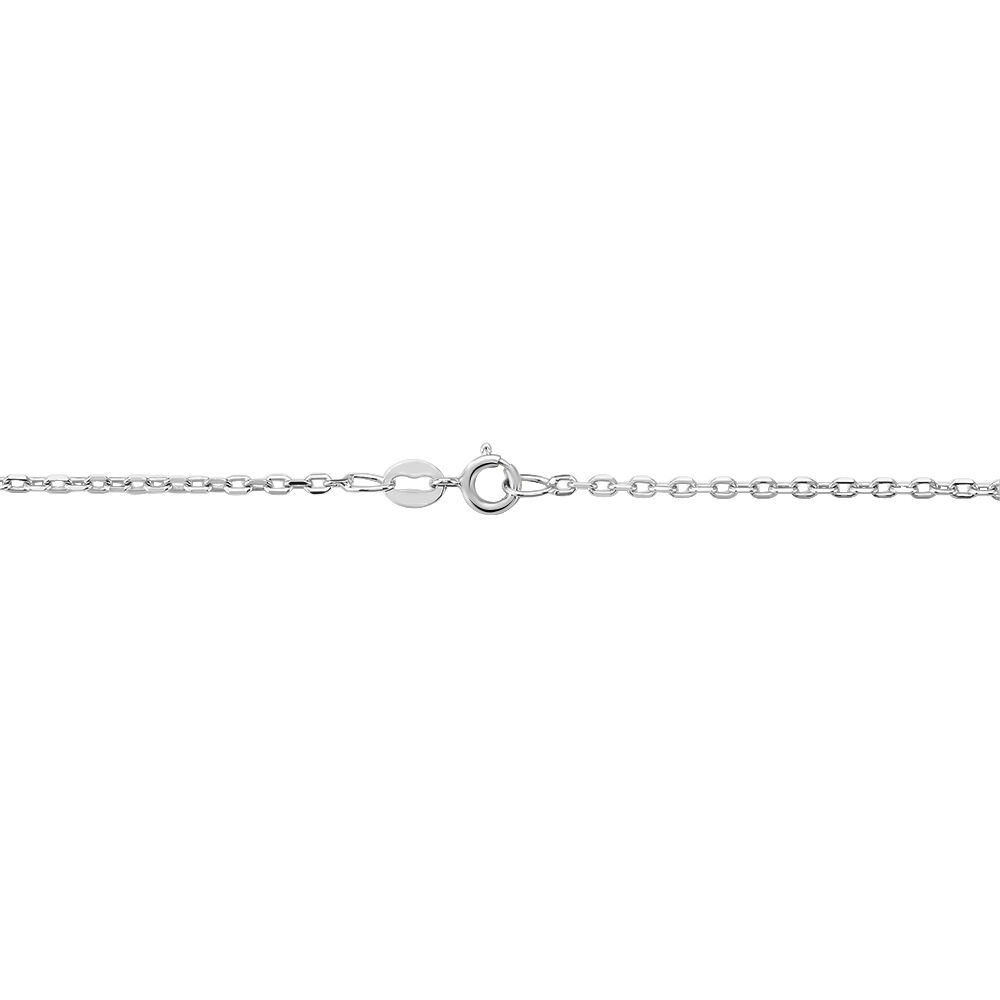 Chaîne Igoa Maille Forçat Diamantee Or Blanc - Chaines Famille | Marc Orian
