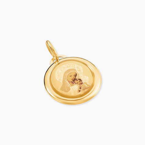 Pendentif Vierge Ovale Or Jaune - M&eacute;dailles et m&eacute;daillons Famille | Marc Orian