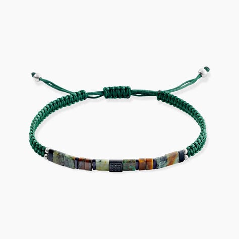 Bracelet Jourdan Aristodemos Acier Argent&eacute; - Bracelets cordons Homme | Marc Orian