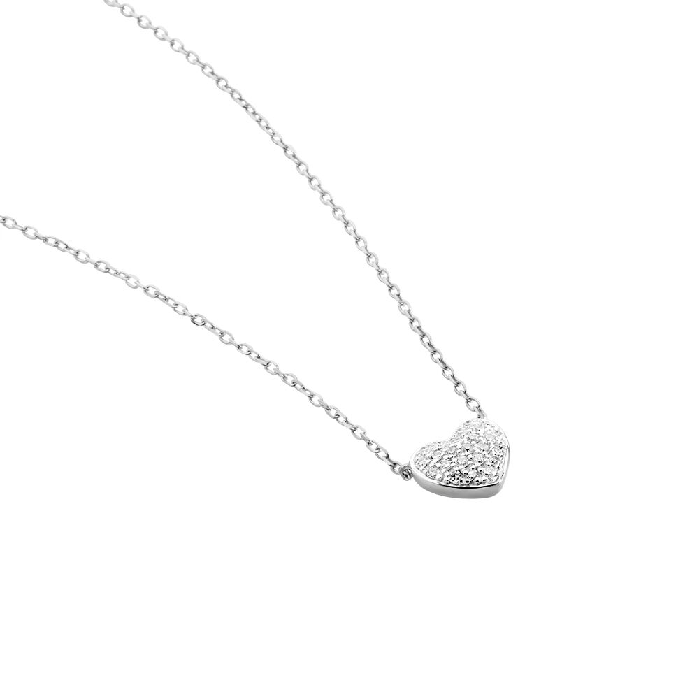 Collier Dimitra Or Blanc Diamant - Colliers avec pierres Femme | Marc Orian