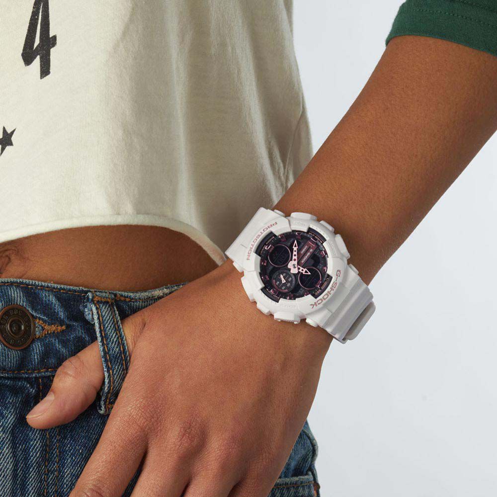 g shock casio blanche