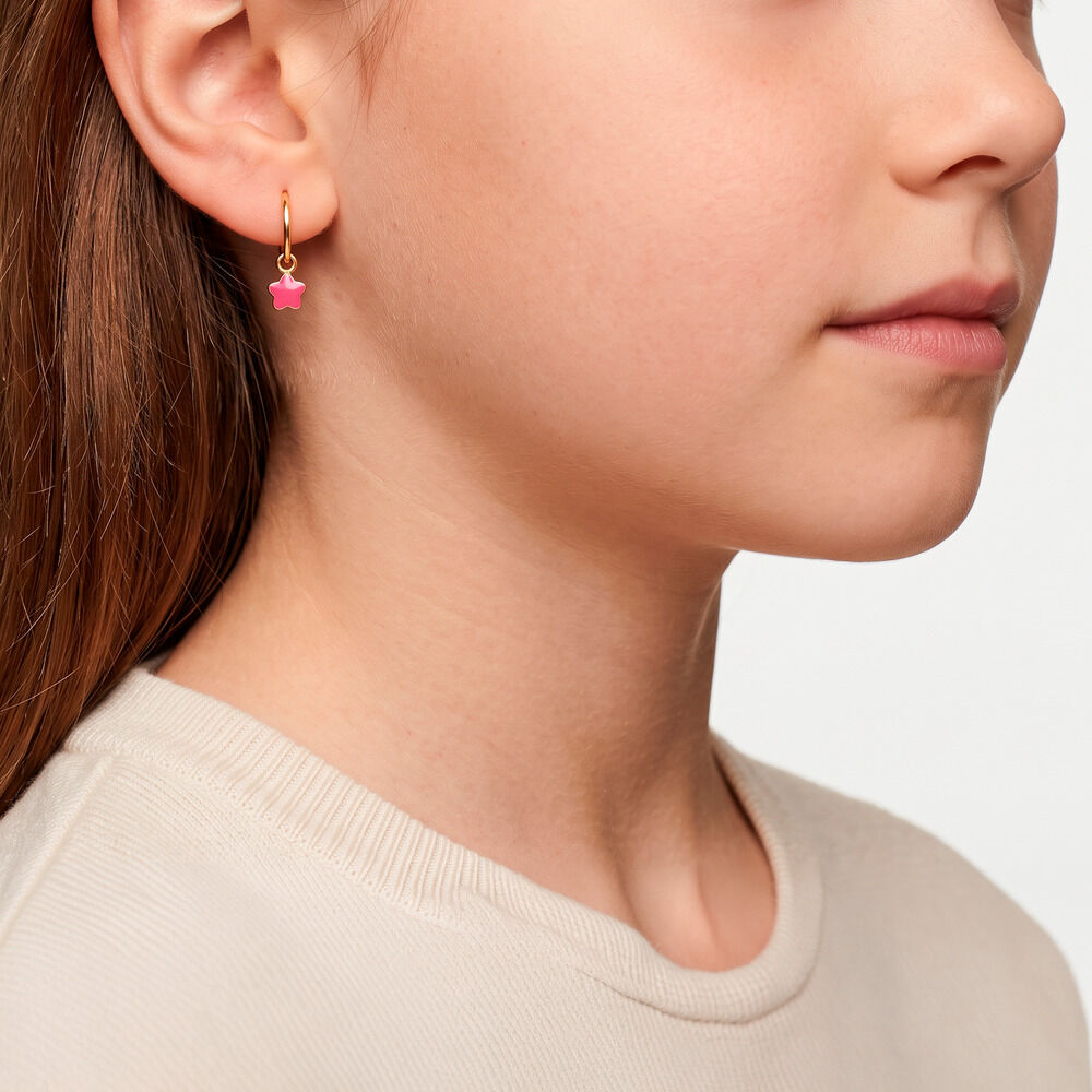 Cr&eacute;oles Elsie Or Jaune - Boucles d'oreilles pampille Enfant | Marc Orian