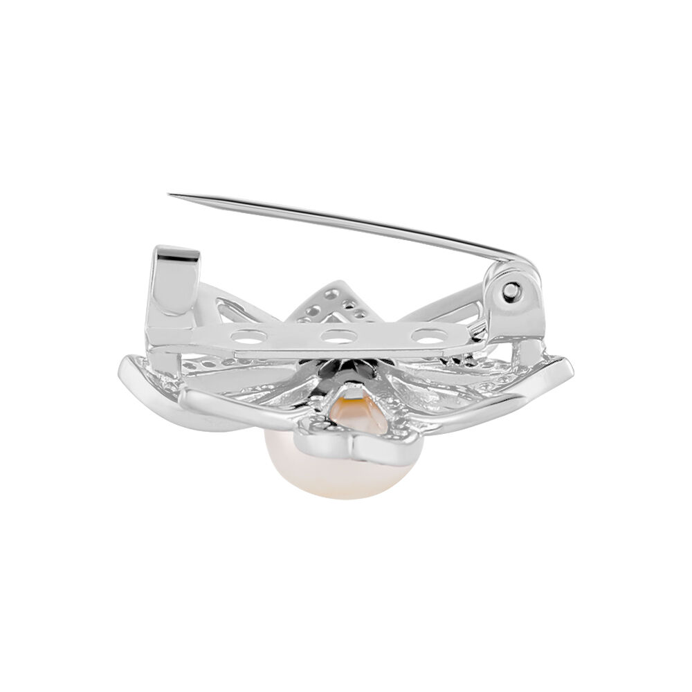Broche Bonifacio Argent Blanc Oxyde De Zirconium - Broches Femme | Marc Orian