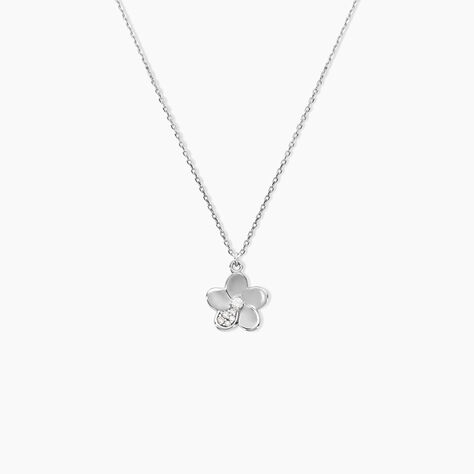 Collier Reem Argent Blanc Oxyde De Zirconium - Colliers avec pierres Femme | Marc Orian