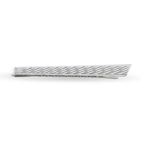 Pince Cravate Devi Argent Blanc - Idées cadeaux Homme | Marc Orian