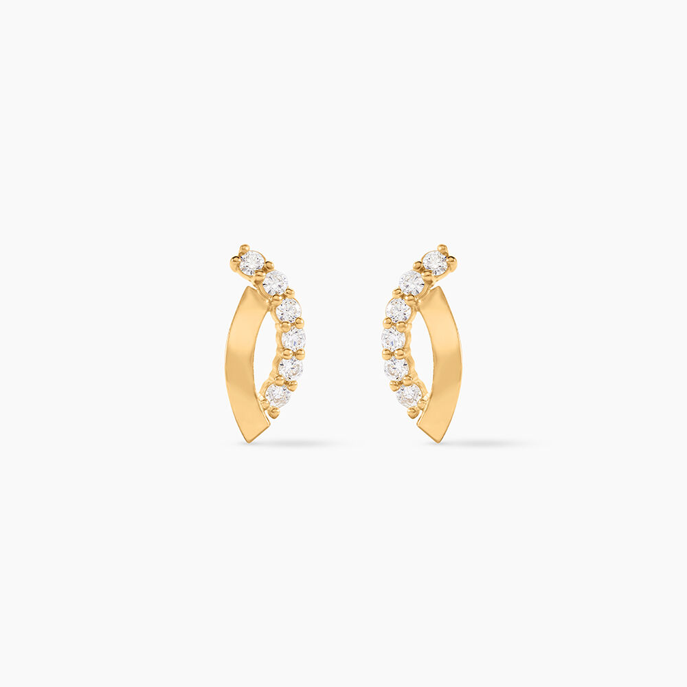 Boucles D'oreilles Puces Marlyatou Or Jaune Oxyde De Zirconium - Puces Femme | Marc Orian