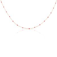 Collier Molly Argent Rose